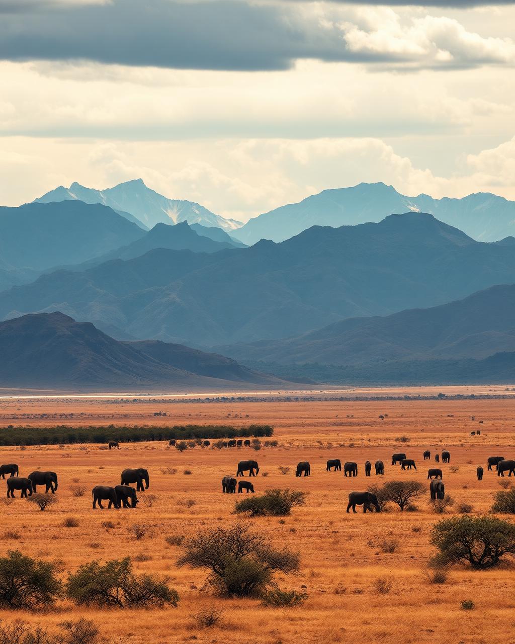 Wide off-grid horse ranch under open sky